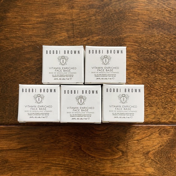 NIB Bobbi Brown Time to Prime Vitamin Enriched Face Base Moisturizer Mini Sizes
